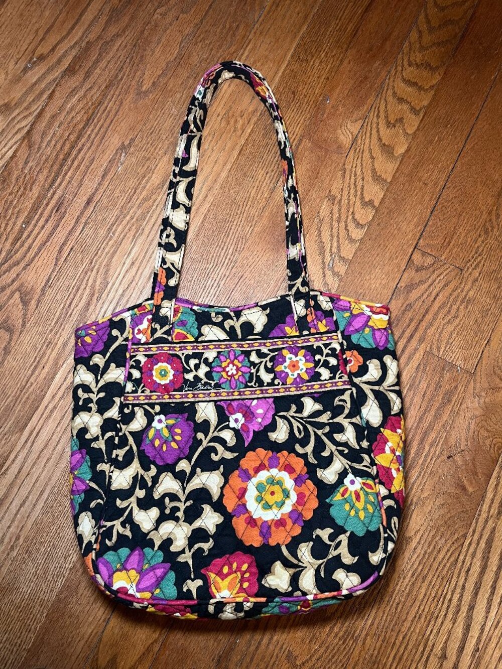 Vera Bradley "Suzani" Open Tote With Hole See Photos